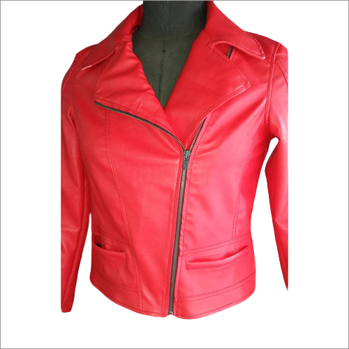 Ladies Full Sleeve Leather Jacket
