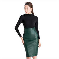 Ladies Pure Leather Skirt