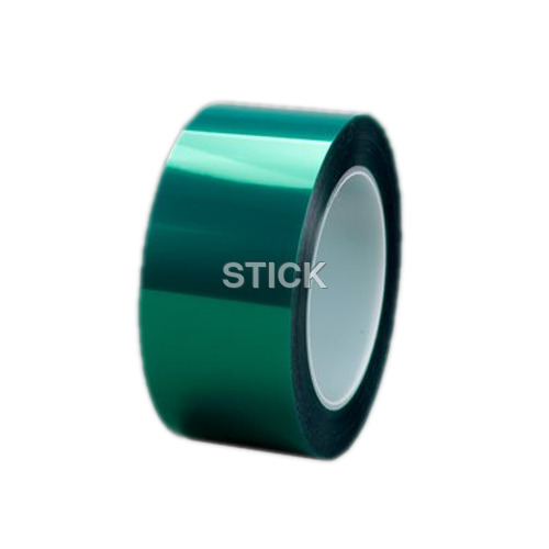 Polyester Tapes - 100% Polyester, Green Color | Single Sided Adhesive, High Temperature Resistance, Electrical Insulation, Versatile Applications