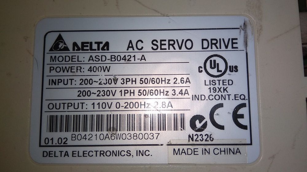 DELTA SERVO DRIVE