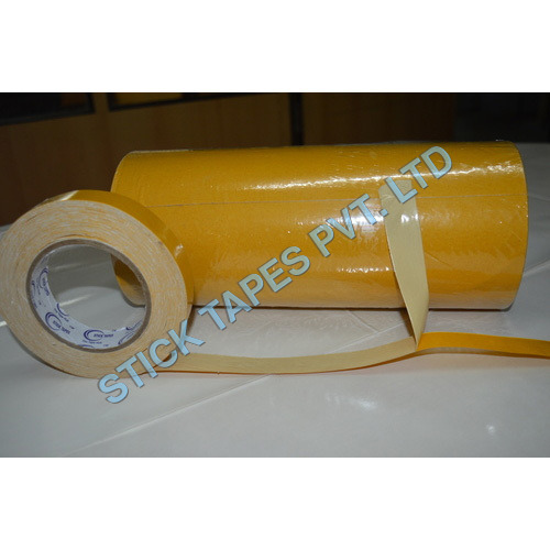 Double-Sided Cotton Tape - 40 Meter Length 2 Inch Width | Strong Adhesive Moisture Resistant Clean Removal Multi-Purpose Use
