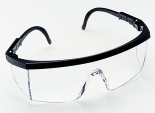 3M 1710 IN Protective Safety Spectacles - Polycarbonate, Universal Fit Design, Transparent Color | Lightweight, Stylish, Anti-Fog Panoramic Lens, Superior Acid & Alkali Resistance