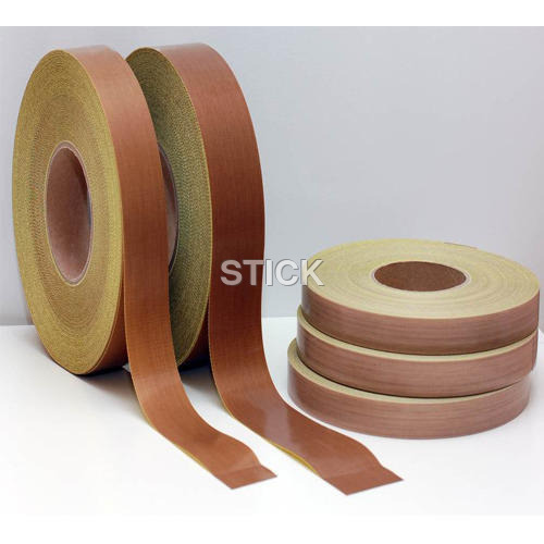 PTFE Adhesive Tape - Hot Melt, 6 m Length | Brown Color, High-Temperature Resistance, Chemically Resistant, Non-Stick Properties