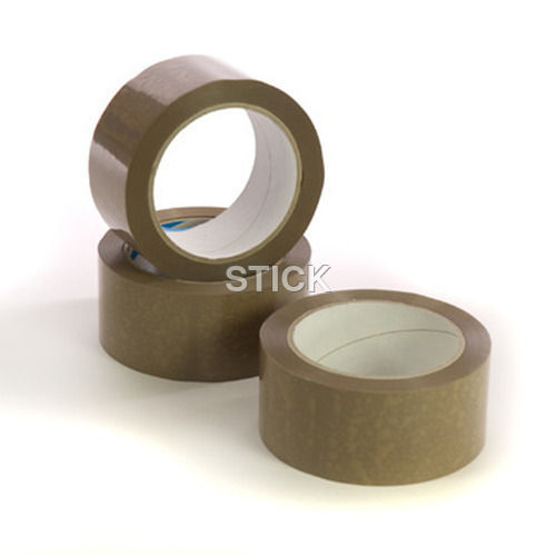 Self Adhesive Packaging Tapes - Hot Melt Adhesive, 10m Length, 1.5cm Width, Brown Plain Design | Suitable for Carton Sealing and Packaging