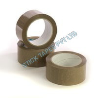 Self Adhesive Packaging Tapes - Hot Melt Adhesive, 10m Length, 1.5cm Width, Brown Plain Design | Suitable For Carton Sealing And Packaging
