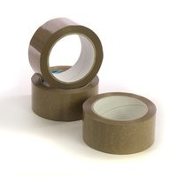 Self Adhesive Packaging Tapes - Hot Melt Adhesive, 10m Length, 1.5cm Width, Brown Plain Design | Suitable For Carton Sealing And Packaging