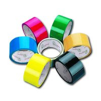 Tear Tapes - 100% Cotton Material, Width Options 5/7.5/10cm, Multicolor: Green, Yellow, Blue, Red | Eco-friendly, Pressure Sensitive Acrylic Adhesive