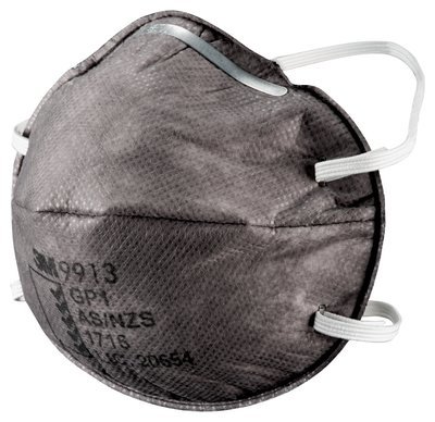 3M 9913 Disposable Respirator, Adjustable Nose Clips