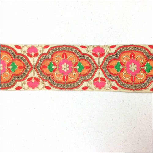 Hand Cotton Embroidered Lace