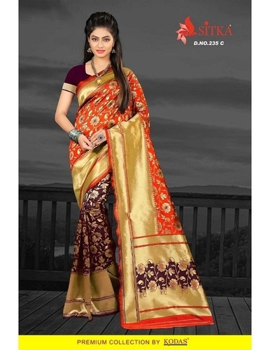 Available In 6 Hit Colors Silk Saree