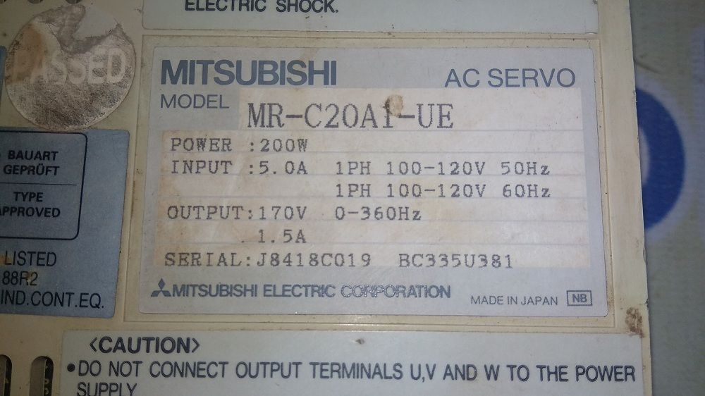 MITSUBISHI SERVO DRIVE