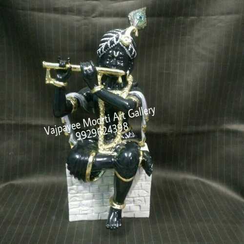 BLACK MARBLE KRISHNA STATUE BLACK MARBLE KRISHNA STATUE