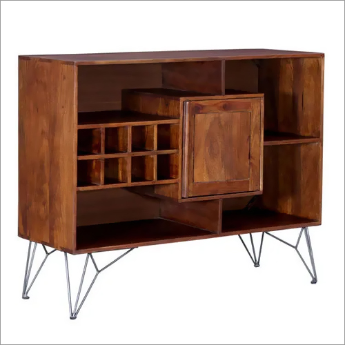 Premium Acacia Bar Cabinet Wide