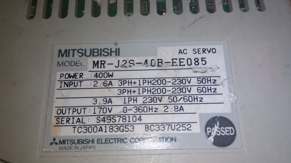 MITSUBISHI SERVO DRIVE