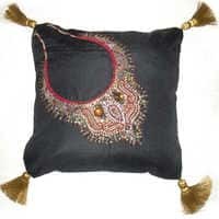 Hand Embroidered Cushion Cover