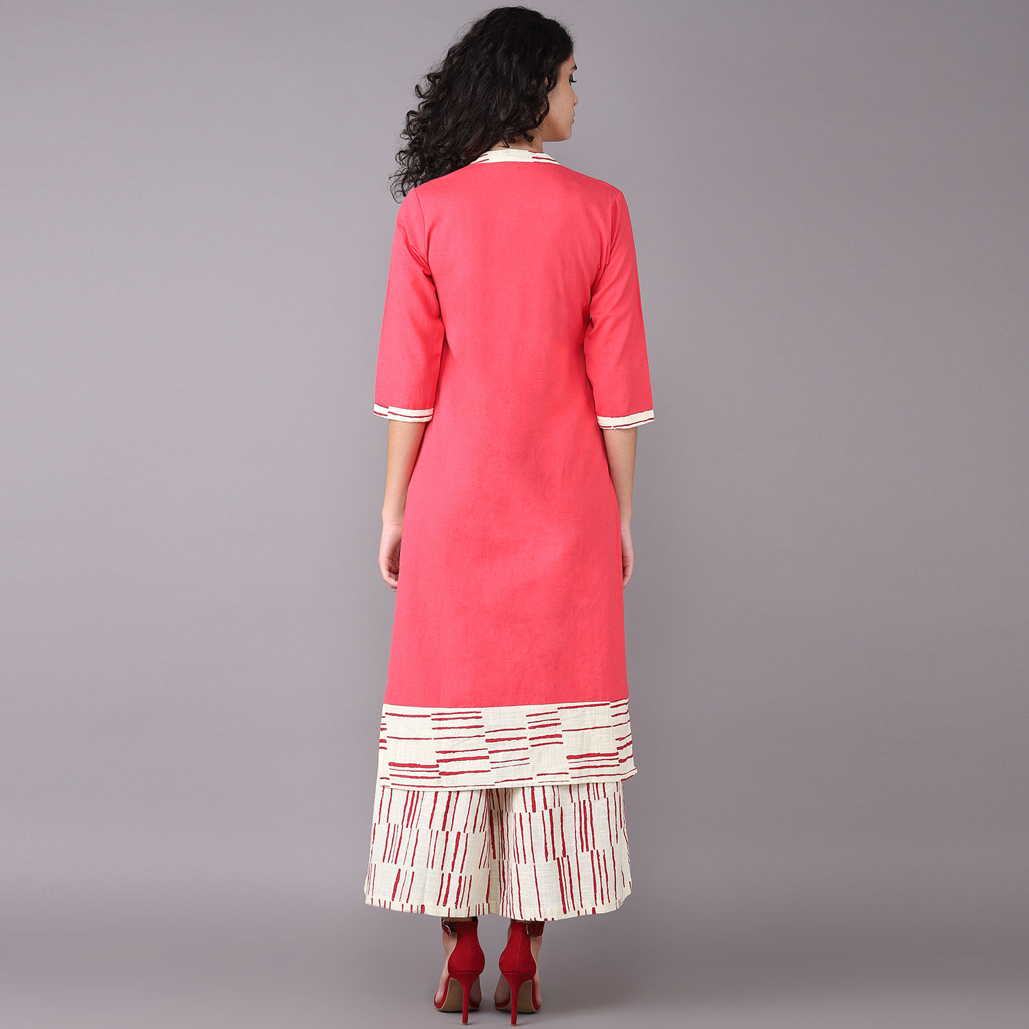 Ladies Kurti With Fancy Palazzo