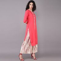 Ladies Kurti With Fancy Palazzo