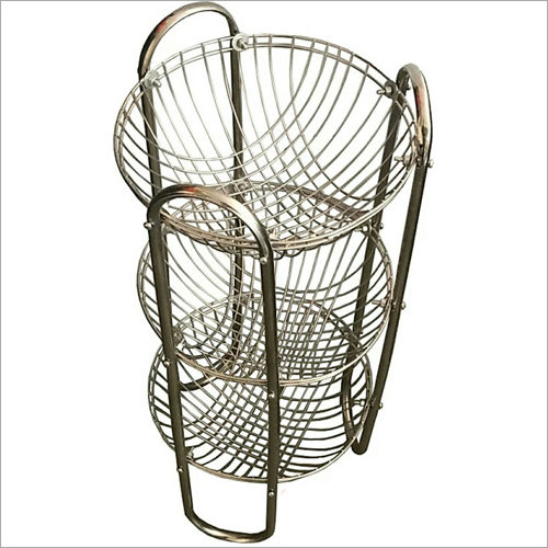 Three Tier Stainless Steel Basket