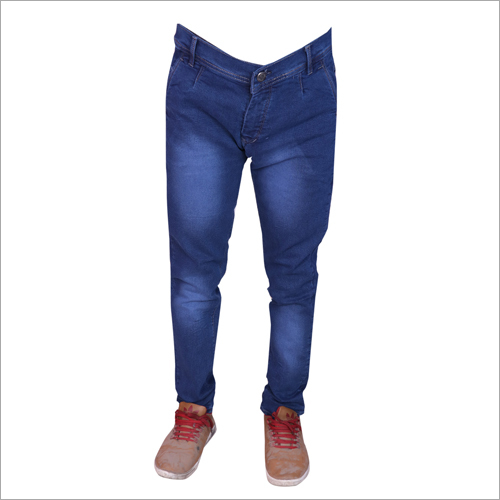 Mens Blue Shaded Stretchable Jeans