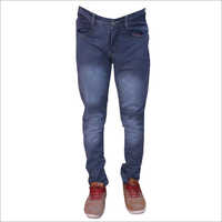 Mens Grey Shaded Regular Fit Stretchable Jeans