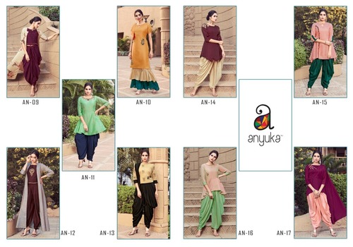 9 Colors Party Wear Indo Western Dress