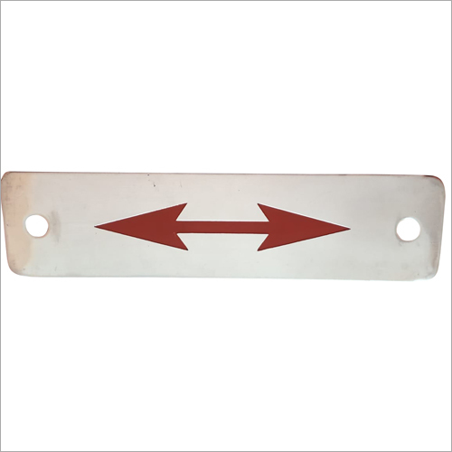 2 Side Signs Direction Steel Plate - Steel Material, Customized Dimensions, Custom Color Options | Durable, Quality Assured, Aesthetic Appeal