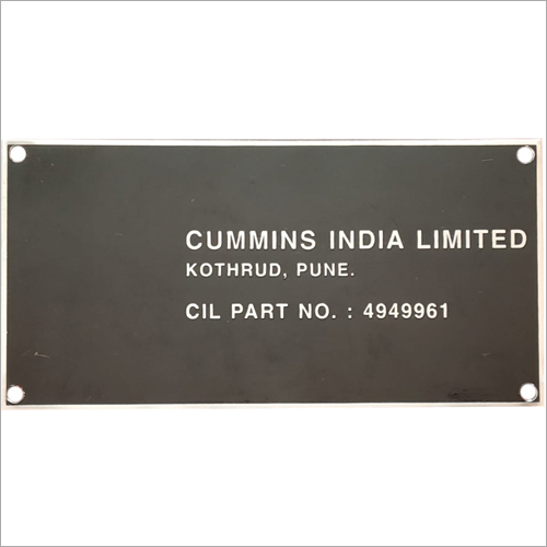 Black Company Name Ss Plate