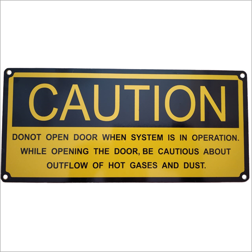 As Per The Requirement Caution Signs Steel Plate