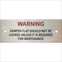 As Per The Requirement Warning Signs Ss Plate