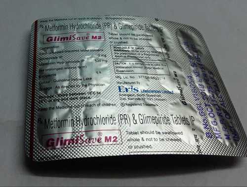 Metformin Hydrolcloride Prolonged Release Glime Piride Tablets Specific Drug