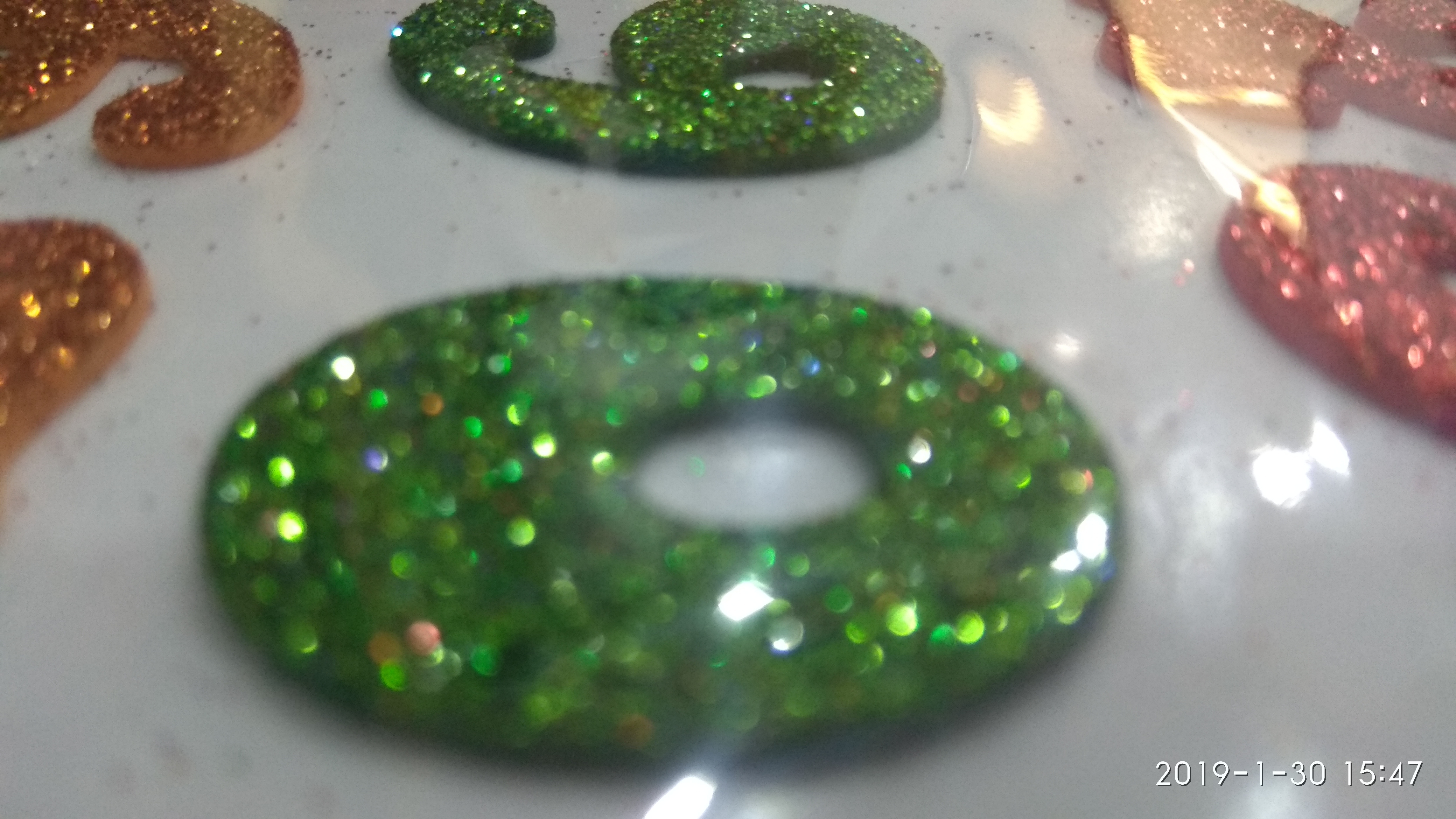 Craft Villa Sparkle Numeric Glitter Sticker