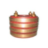 Generator Slip Rings - Metal, Compact Design, Golden And Red Painted Finish | Easy Installation, Rugged, Customizable Options Available