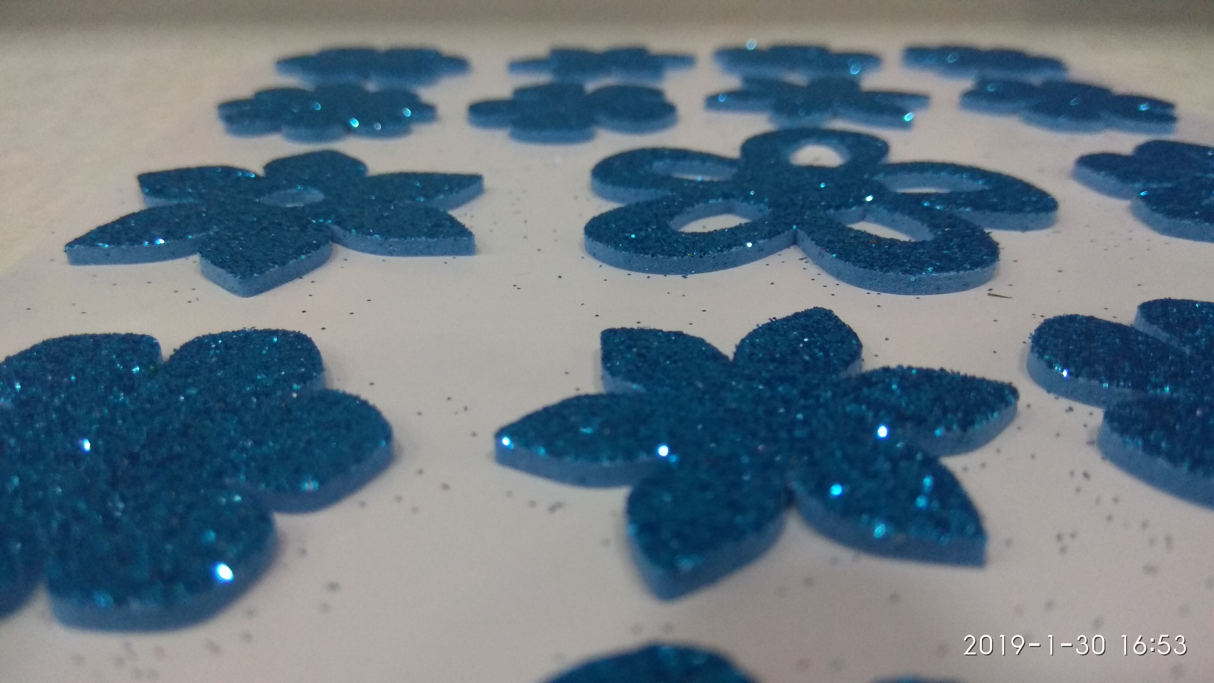 Craft Villa Glister Flower Glitter Sticker