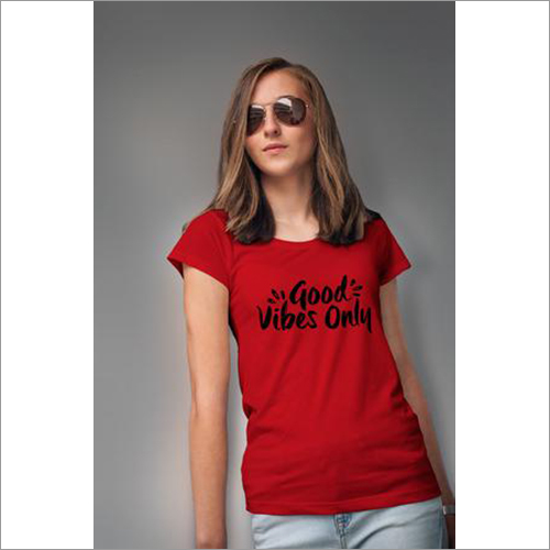 Good Vibes Only Women's T-shirt - Red