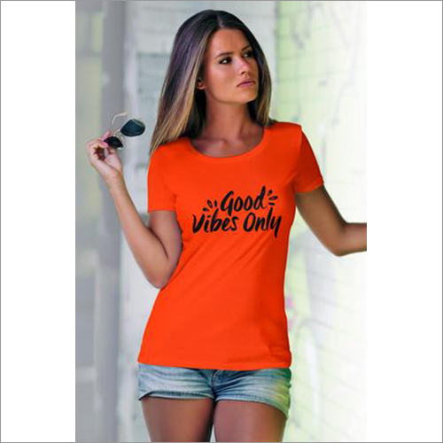 Good Vibes Only Women's T-shirt - Orange