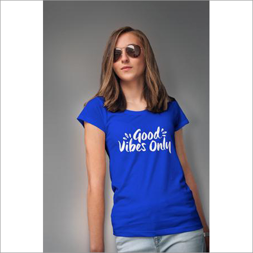 Good Vibes Only Women's T-shirt - Blue