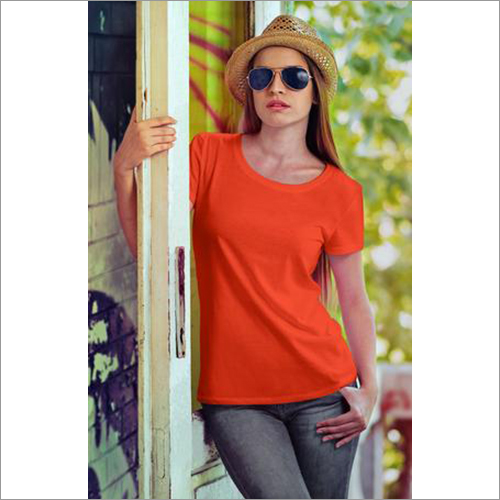 Classic Plain Women's T-shirt - Orange