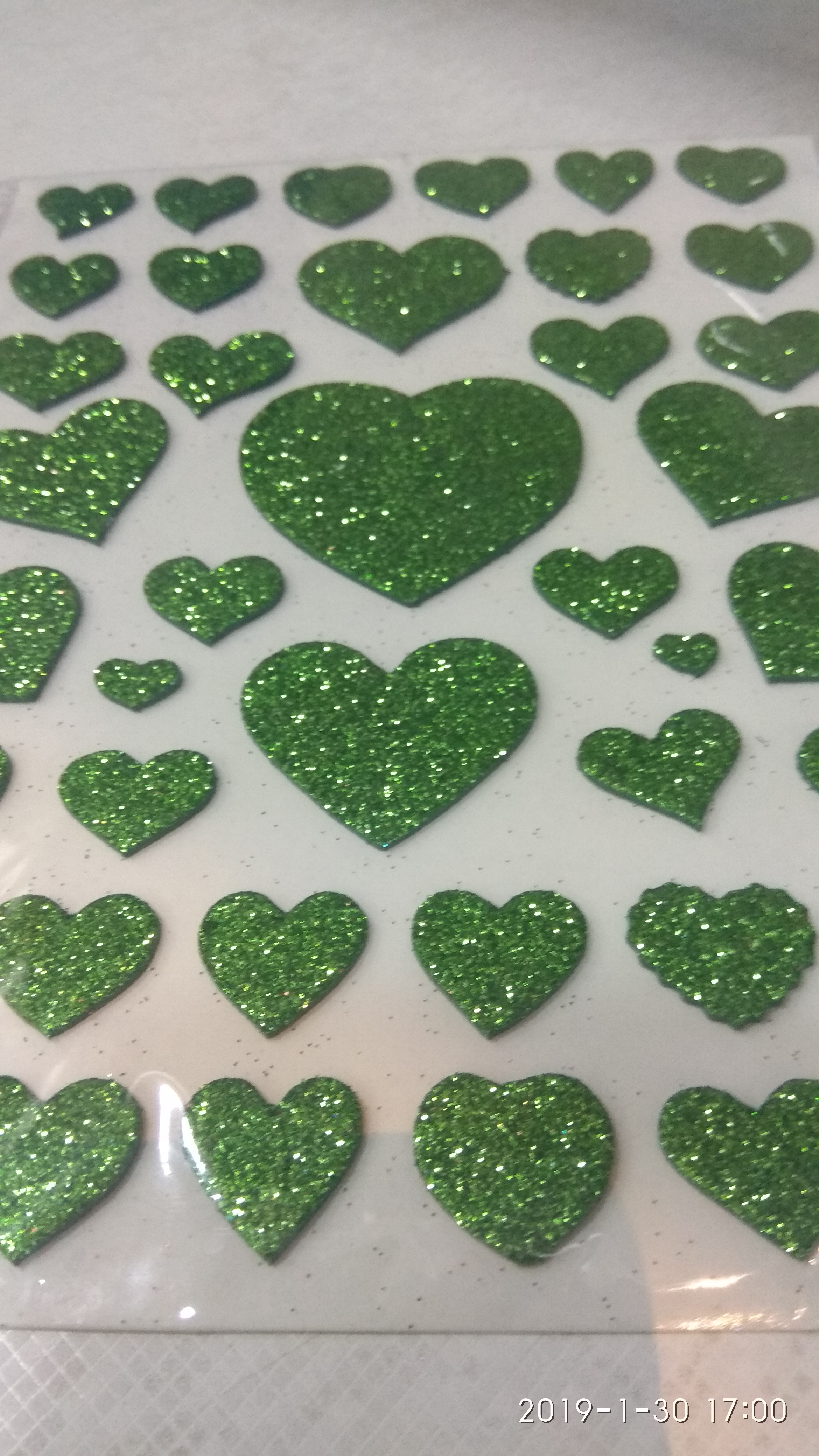Craft Villa Glister Heart Glitter Sticker