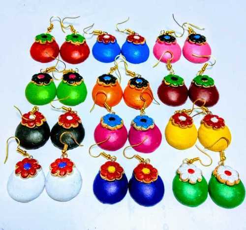 Colourful Terracotta Earrings