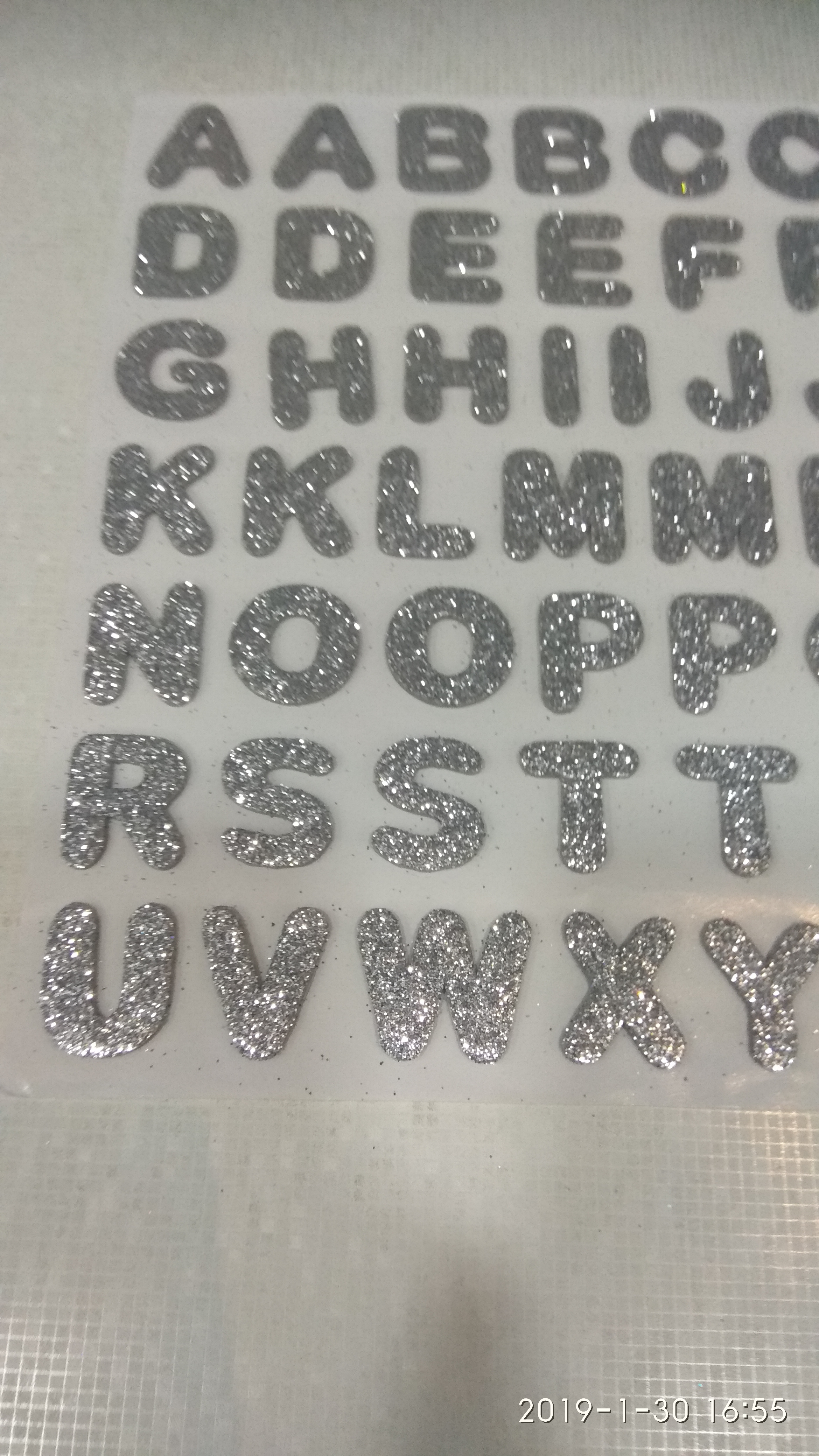 Craft Villa Glister Alphabet Glitter Sticker