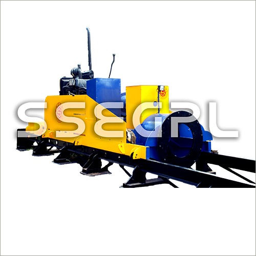 Blue & Yellow Auger Boring Machine