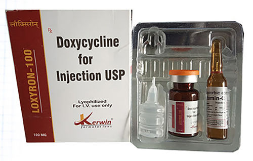 Doxycyclin 100 Mg (Lyophilized Powder Form) Injection