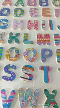Craft Villa Glare Alphabet Print Sticker