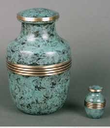 Aztec Brass Cremation Urn