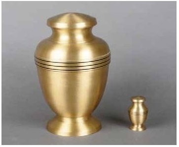 Arezzo Urn & Keepsake Brass