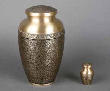 Arezzo Urn & Keepsake Brass