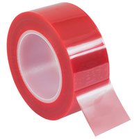 Polyester Tape - Red, Single-Sided Pressure Sensitive Adhesive | Durable Polyester Material