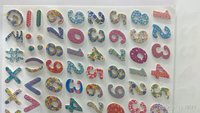 Craft Villa Glare Numeric Print Sticker