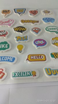 Craft Villa Glare Messages Print Sticker