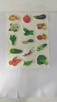 Craft Villa Glare Vegetables Print Sticker